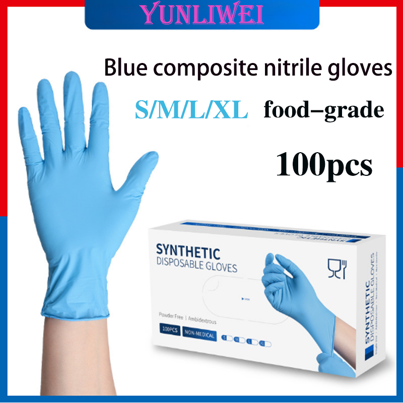 100 шт. синих нитриловых однор – обзор и цена Medical Gloves