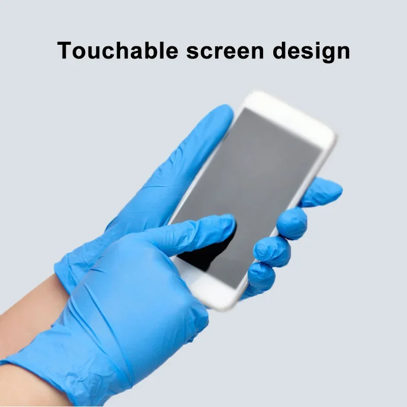 100 шт. синих нитриловых однор – обзор и цена Medical Gloves