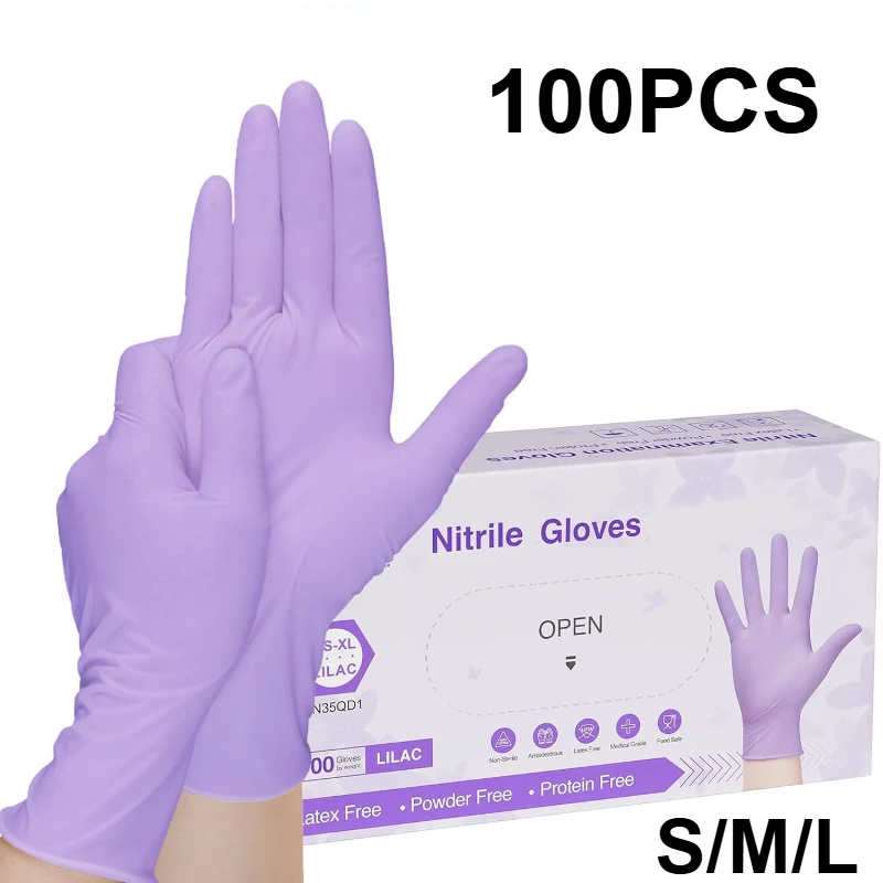 10-100 шт. одноразовые фиолето – обзор и цена Medical Gloves
