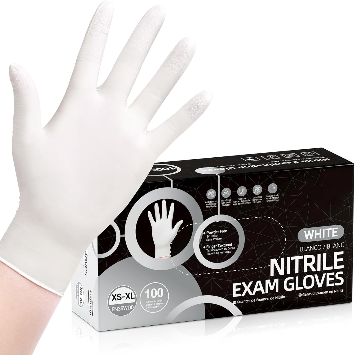 100 шт. одноразовых нитриловых – обзор и цена Medical Gloves