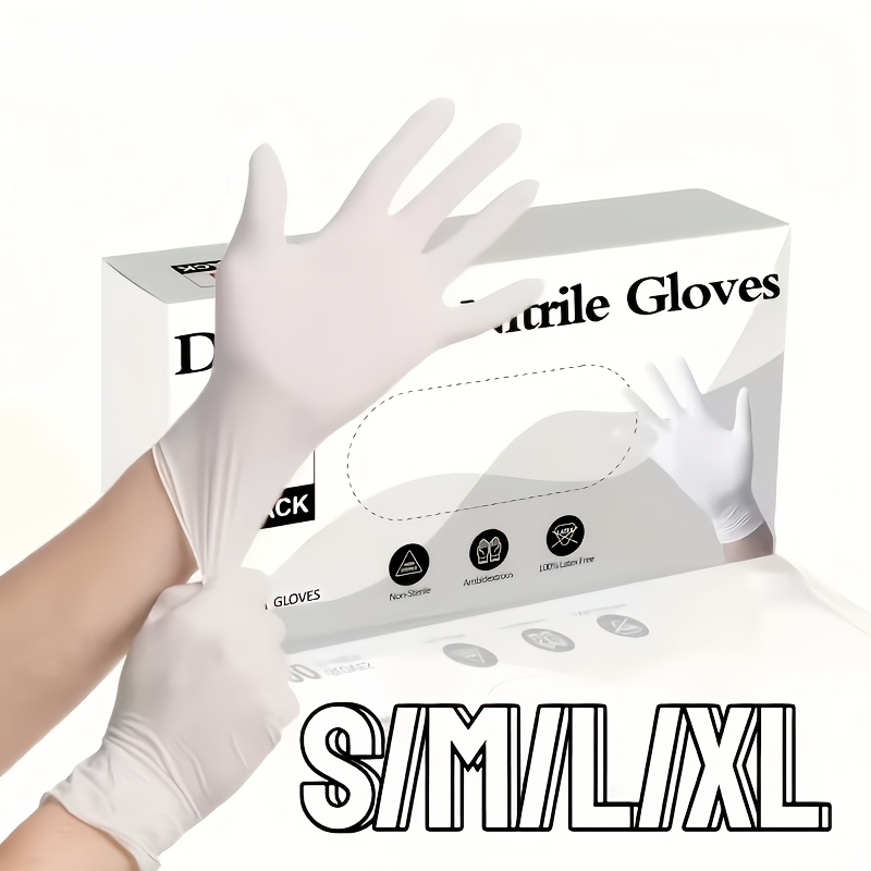 Прочные белые нитриловые перча – обзор и цена Medical Gloves